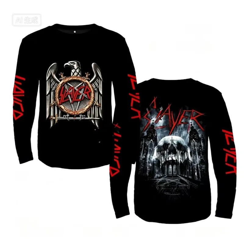 Live Rock - 3D T-shirt met lange mouwen, Rock