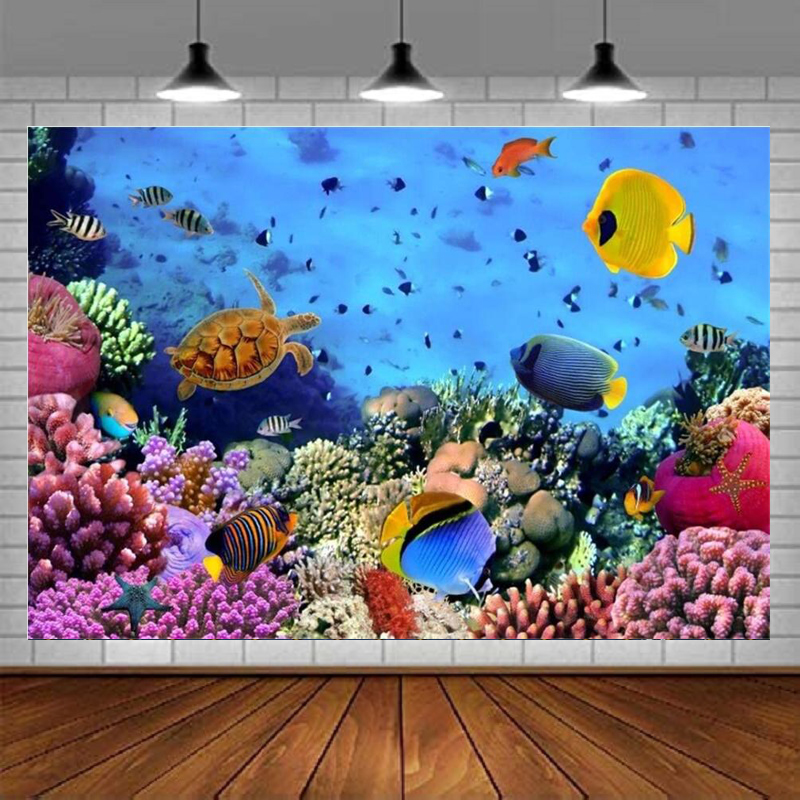 Aquarium Marine World - Onderwater Zeebodem Wereld Fotografie Achtergrond Onderwater