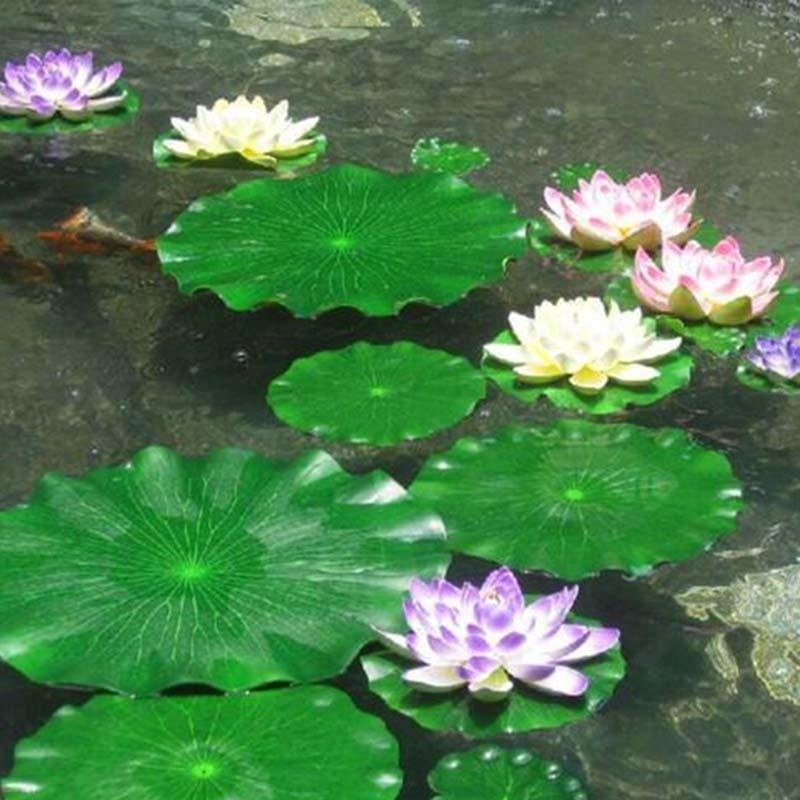 Marine Fish Tank - 2026 Kunstmatige Waterlelie Lotusblad Zonder Bloem