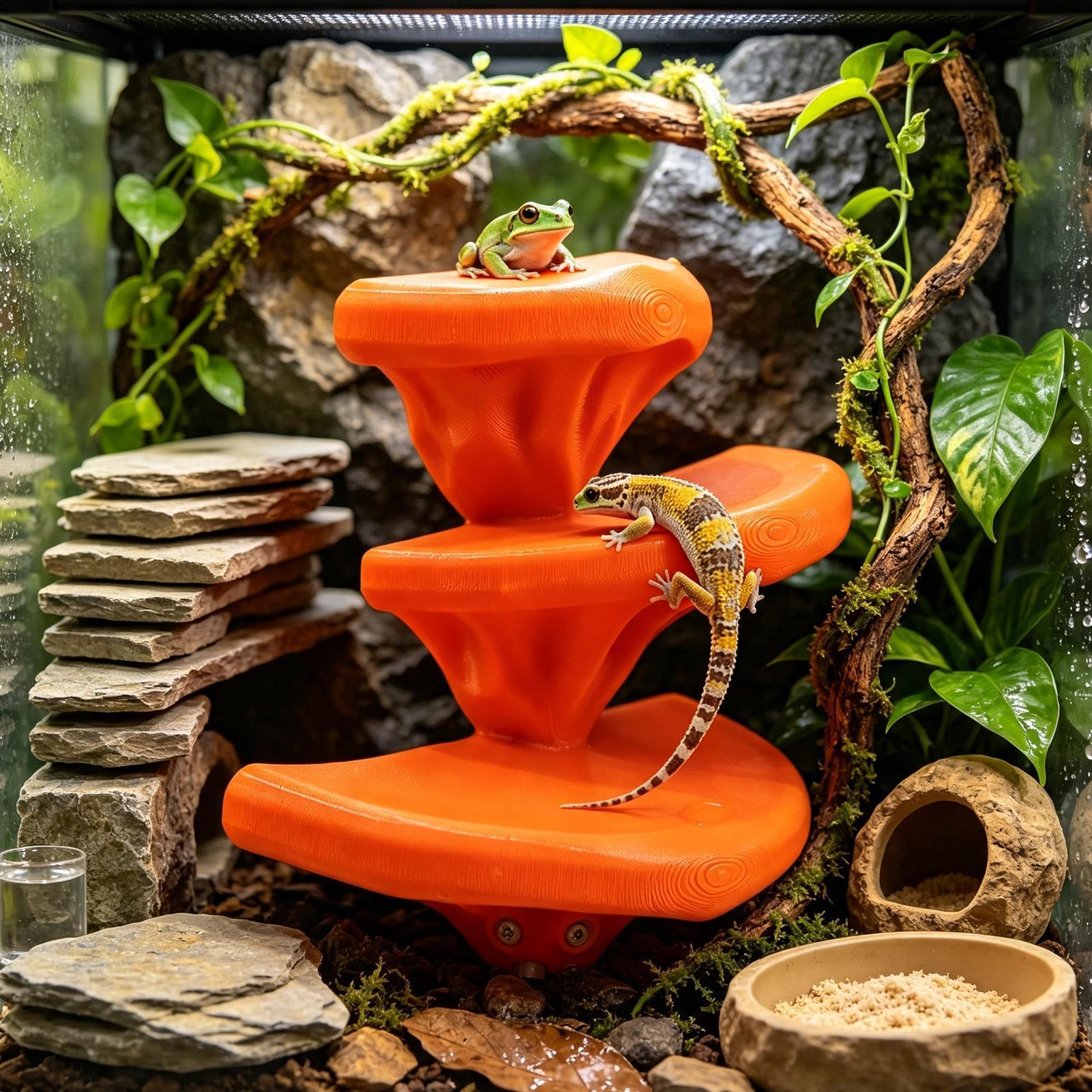 Marine Fish Tank - Gecko Tank Paddestoel Decor Reptiel Terrarium
