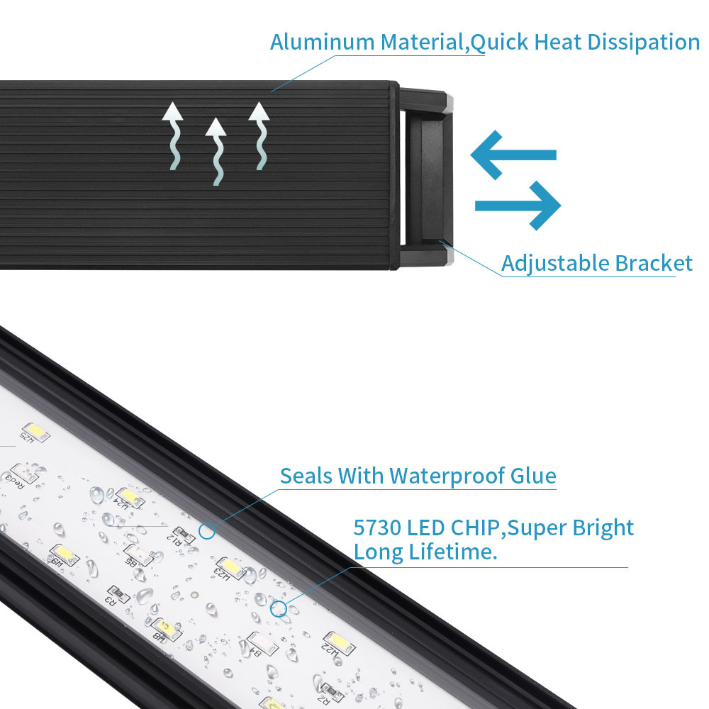 Verstelbare helderheid van aqu - Reef Lighting recensie en prijs