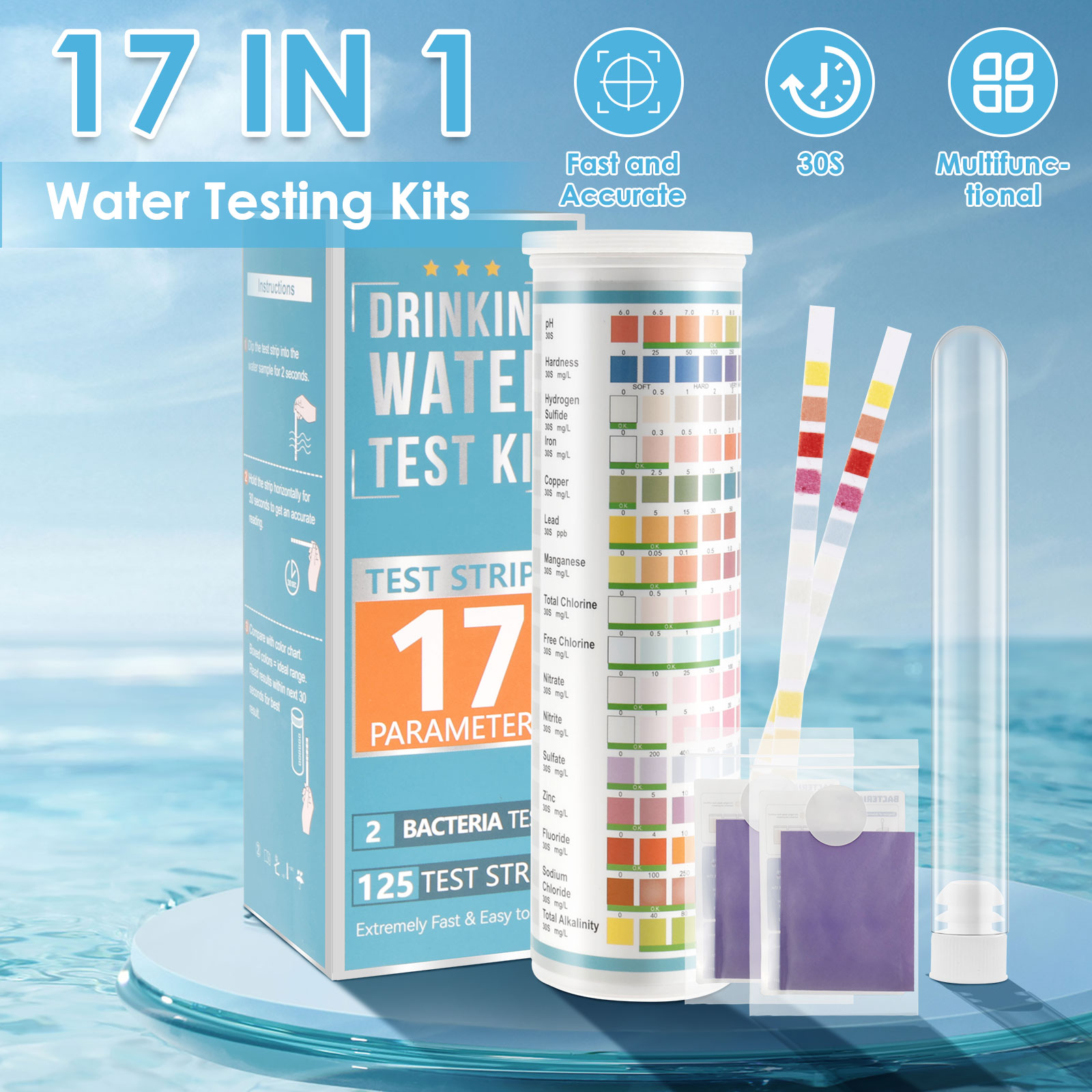 5-17 in 1 Aquarium Teststrips  - Saltwater Tank recensie en prijs